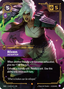 Riven, Deserter - 114/167 - Radiance (RAD)