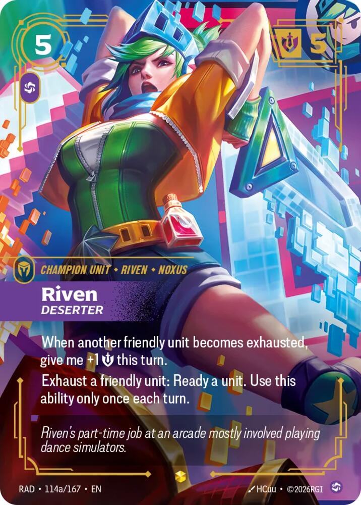 Riven, Deserter (Alternate Art) - 114a/167 - Radiance (RAD)