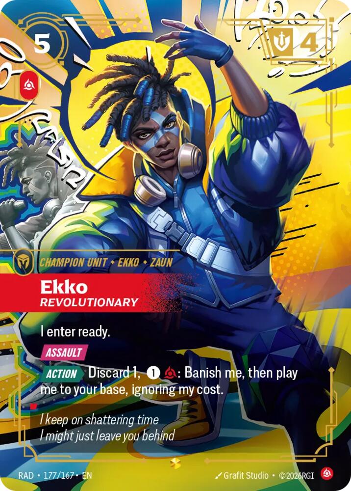 Ekko, Revolutionary (Overnumbered) - 177/167 - Radiance (RAD)