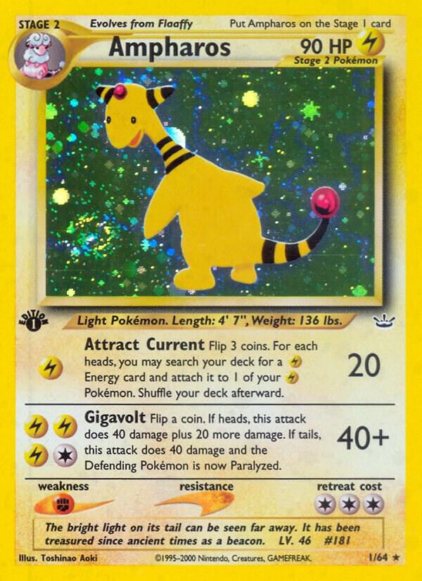 Ampharos - Neo Revelation (N3) 1st Edition Holo