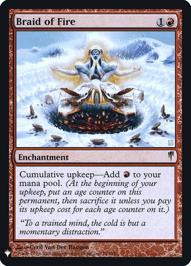 Braid of Fire - The List Reprints (LIST) - FOIL