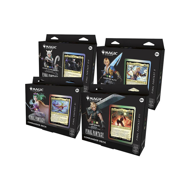 final fantasy mtg display Commander Deck Version:Final Fantasy XIV: Scions & Spellcraft Legendary Creature Youll get 6 stunning Exclusive Lorcana Card Now