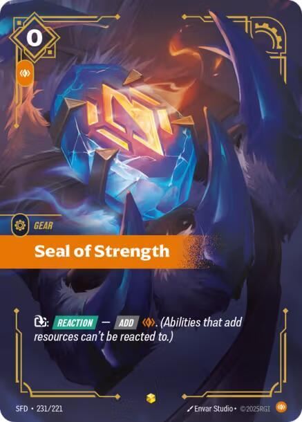 Seal of Strength Overnumbered - SFD 231/221