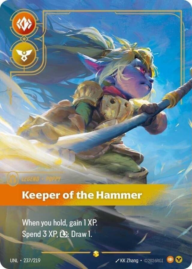 Poppy - Keeper of the Hammer Overnumbered - UNL 237/219