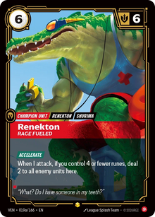 Renekton, Rage Fueled (Alternate Art) - Vendetta (VEN)