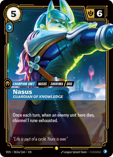 Nasus, Guardian of Knowledge (Alternate Art) - Vendetta (VEN)