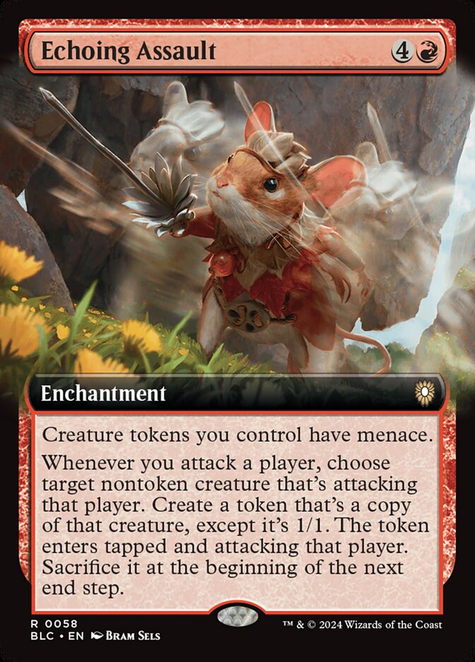 Echoing Assault (Extended Art) - Commander: Bloomburrow (BLC)
