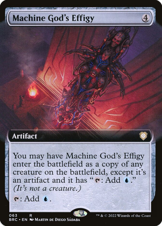 Machine God's Effigy (Extended Art) - Commander: The Brothers' War (BRC)