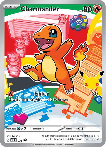 Charmander 038 Mega Evolution Promo First Partner Illustration Collection