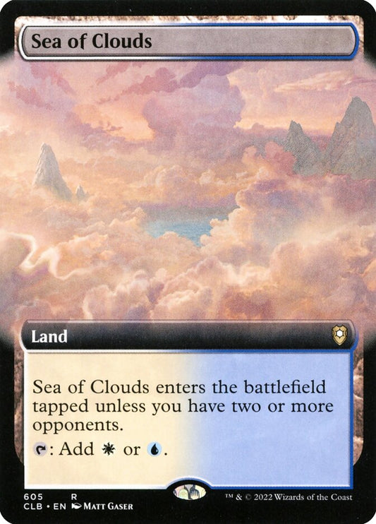 Sea of Clouds (Extended Art) - Commander Legends: Battle for Baldur's Gate (CLB) - FOIL