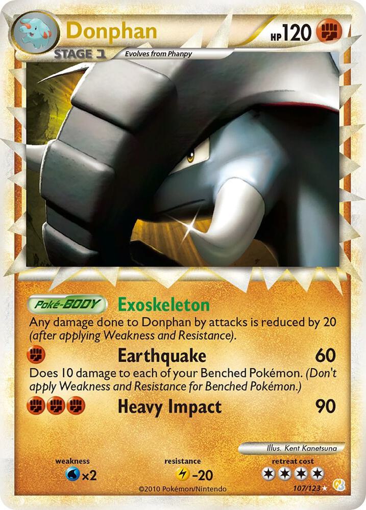 Donphan Prime 107/123 - HeartGold SoulSilver