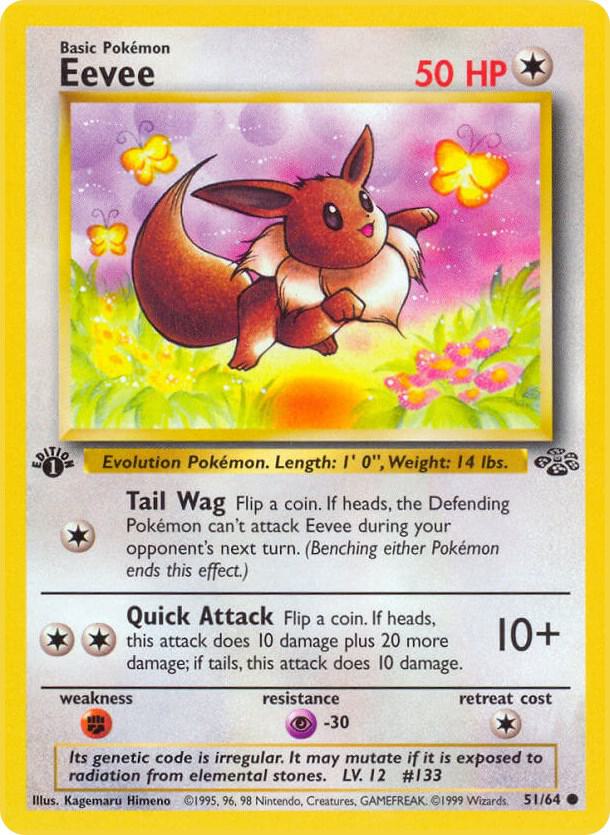 Eevee - 51/64 - Jungle (JU) 1st Edition