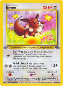 Eevee - 51/64 - Jungle (JU) 1st Edition