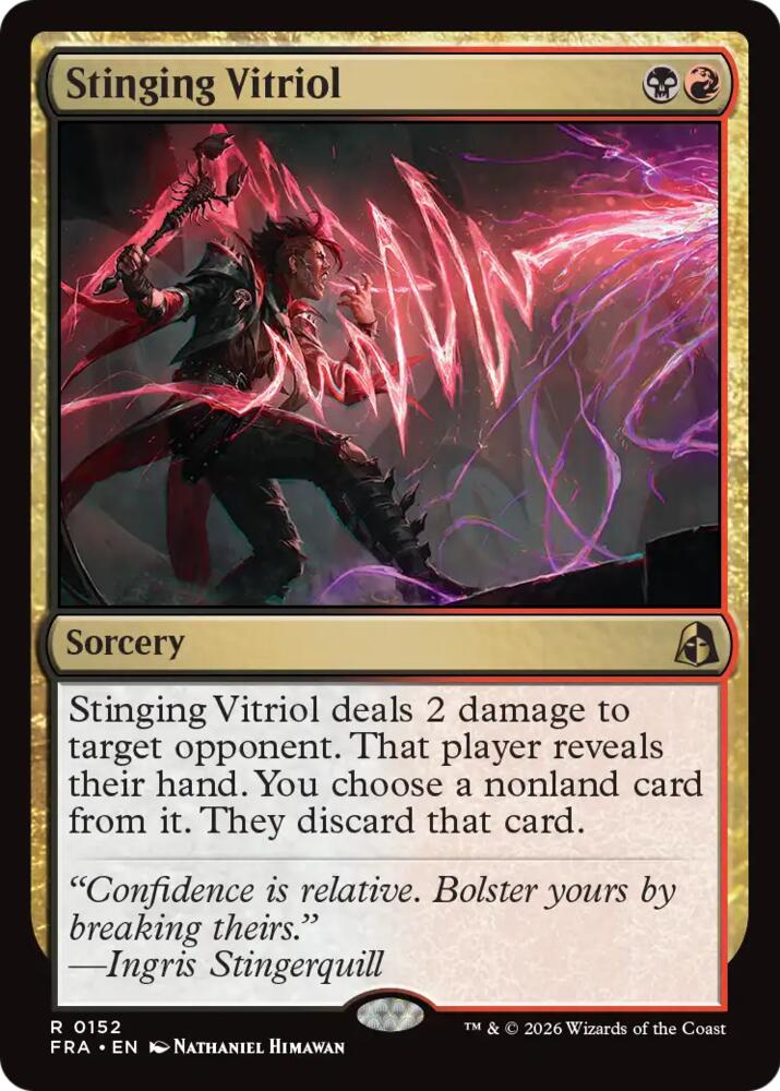 Stinging Vitriol - Reality Fracture (FRA) 152 - FOIL