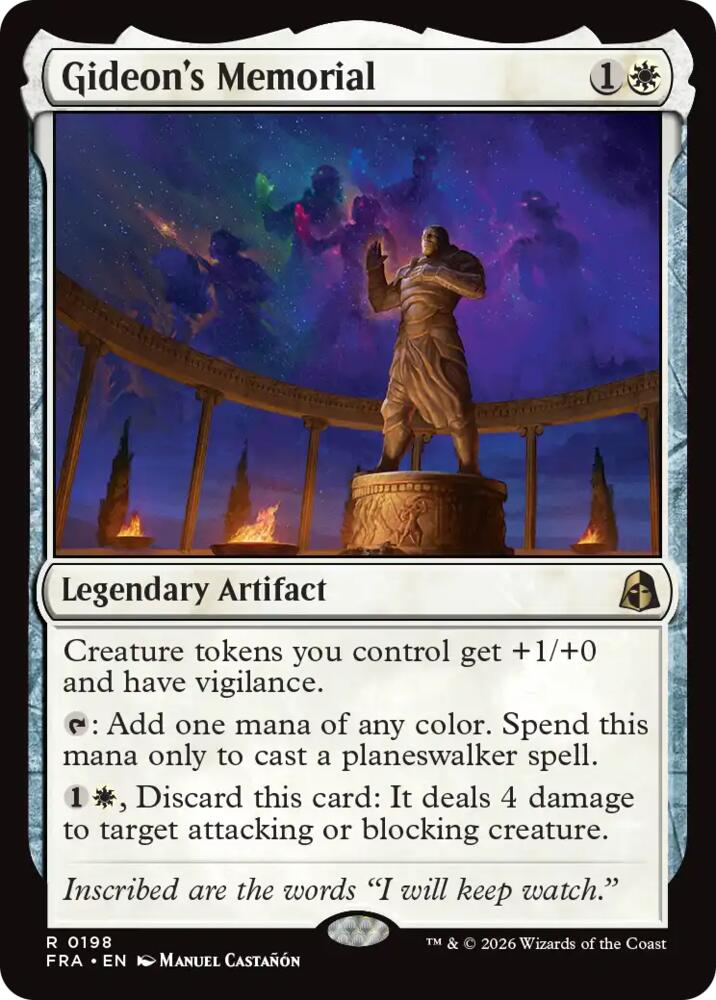 Gideon's Memorial - Reality Fracture (FRA) 198 - FOIL
