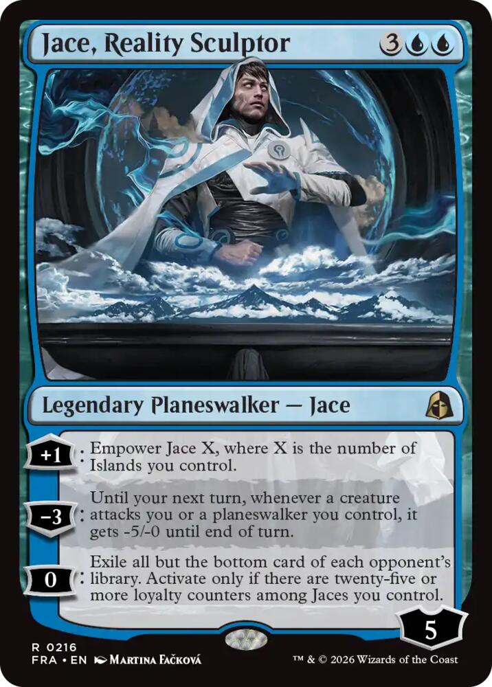 Jace, Reality Sculptor - Reality Fracture (FRA) 216 - FOIL