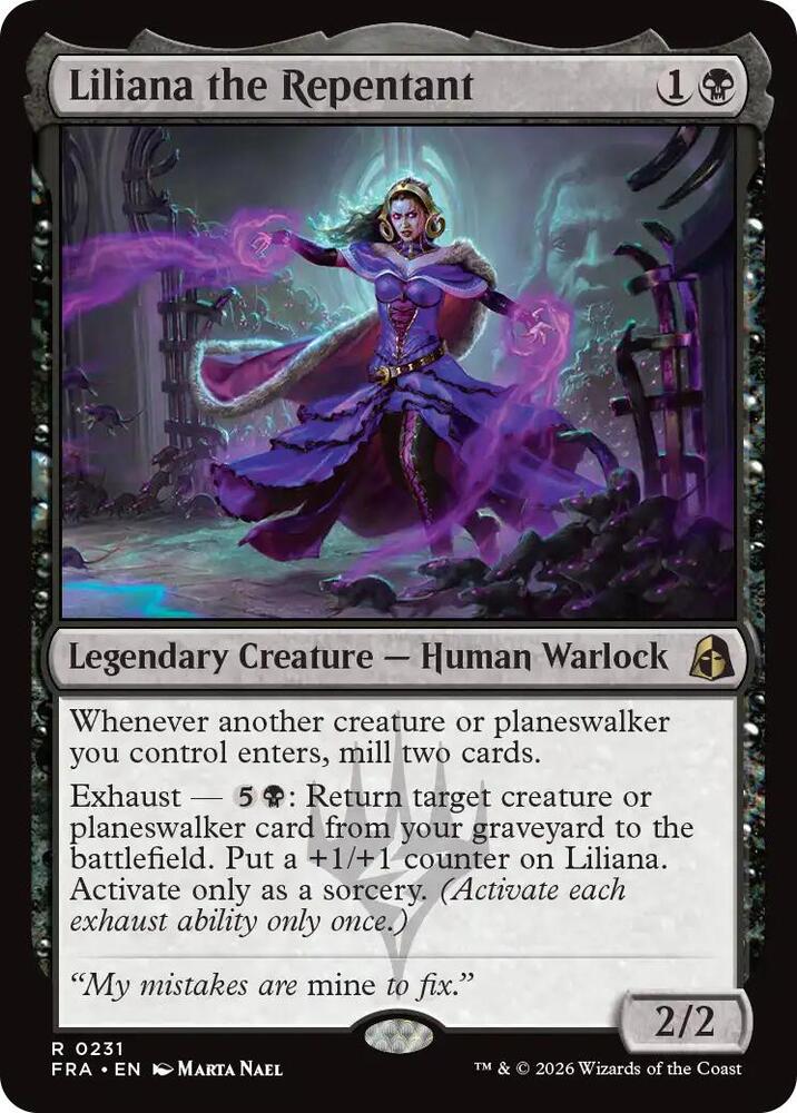 Liliana the Repentant - Reality Fracture (FRA) 231 - FOIL