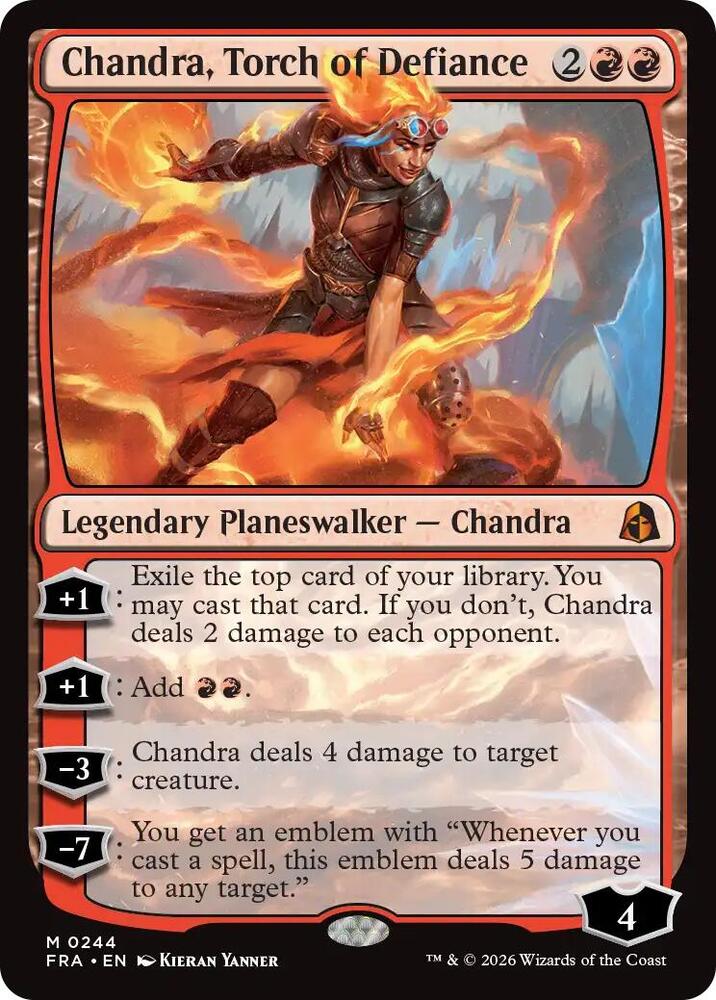 Chandra, Torch of Defiance - Reality Fracture (FRA) 244 - FOIL