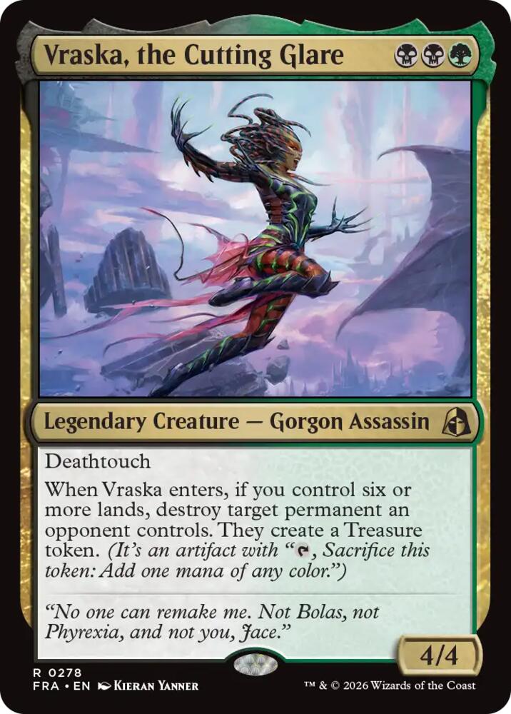 Vraska, the Cutting Glare - Reality Fracture (FRA) 278 - FOIL