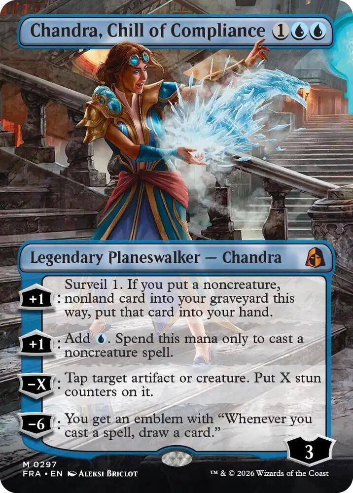 Chandra, Chill of Compliance (Borderless) - Reality Fracture (FRA) 297 - FOIL