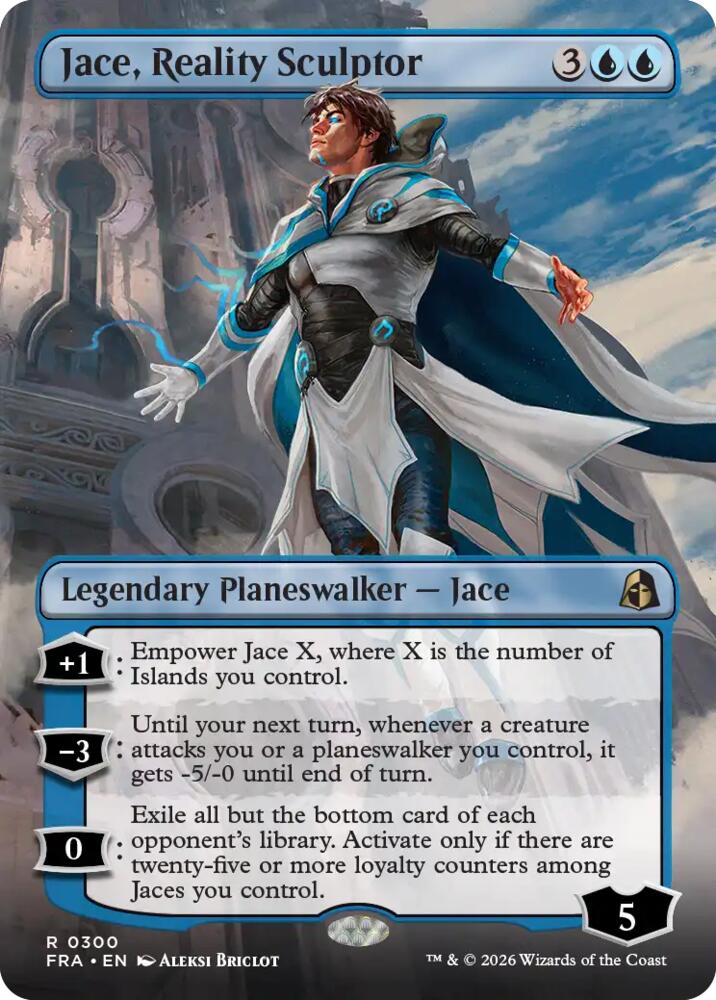 Jace, Reality Sculptor (Borderless) - Reality Fracture (FRA) 300 - FOIL