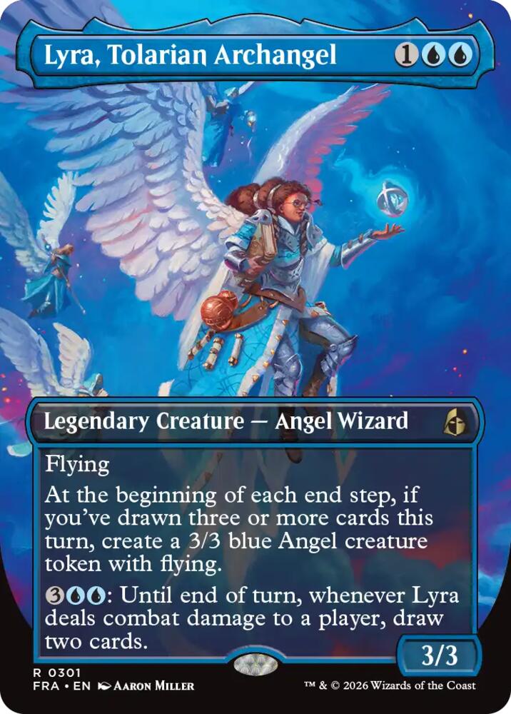 Lyra, Tolarian Archangel (Borderless) - Reality Fracture (FRA) 301 - FOIL