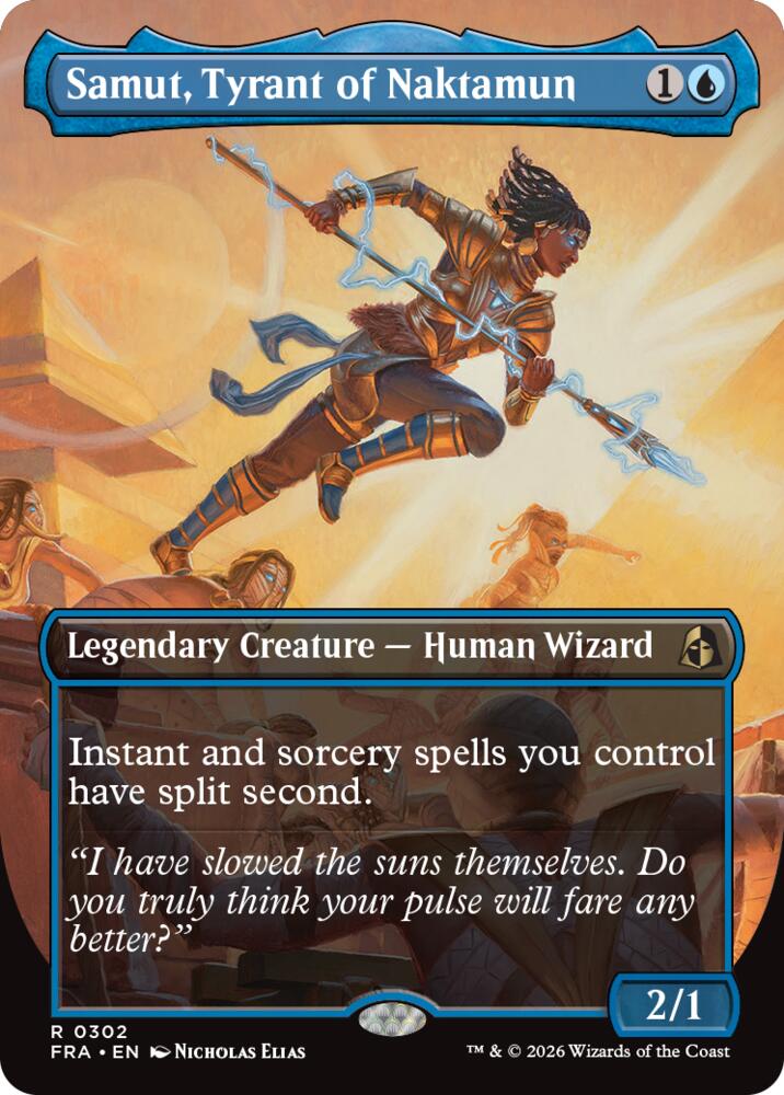 Samut, Tyrant of Naktamun (Borderless) - Reality Fracture (FRA) 302 - FOIL