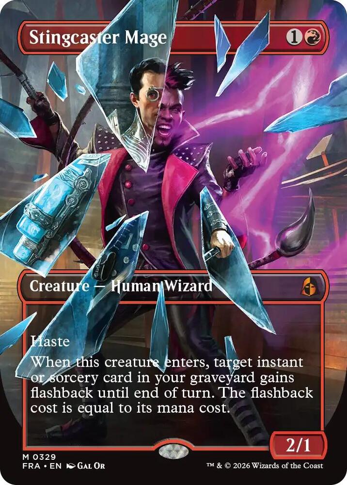 Stingcaster Mage (Borderless) (0329) - Reality Fracture (FRA)