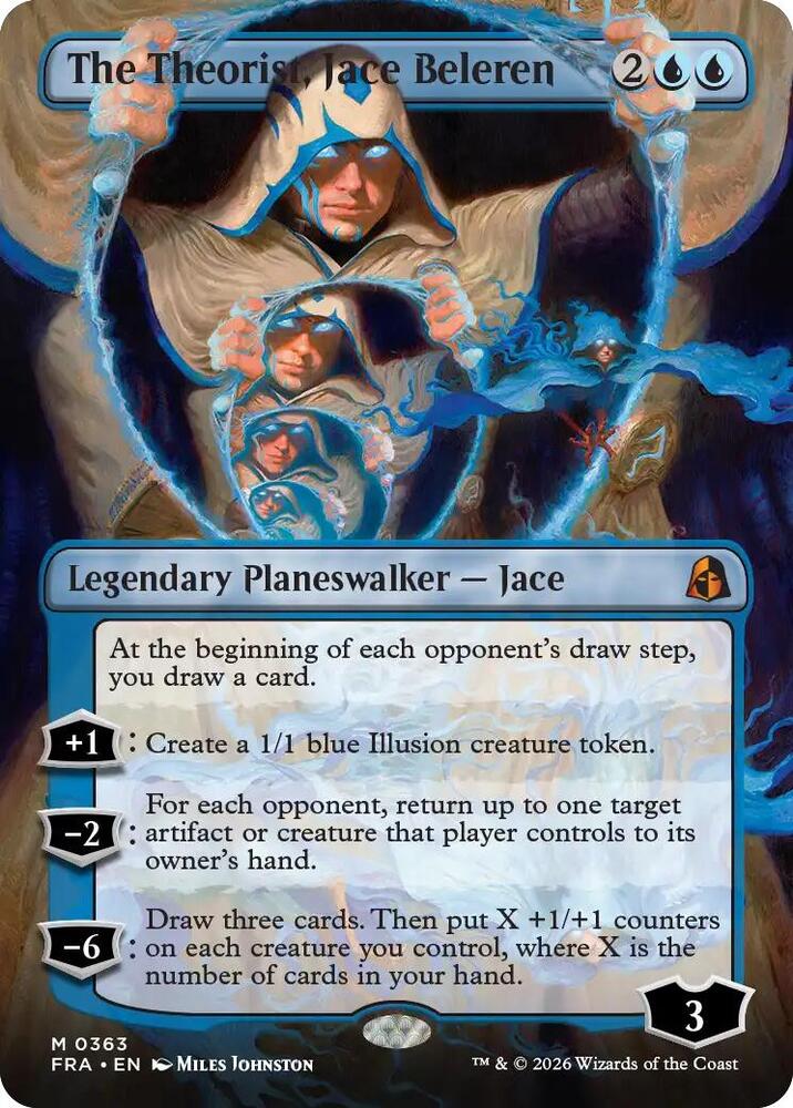 The Theorist, Jace Beleren (Borderless) (0363) - Reality Fracture (FRA) - FOIL