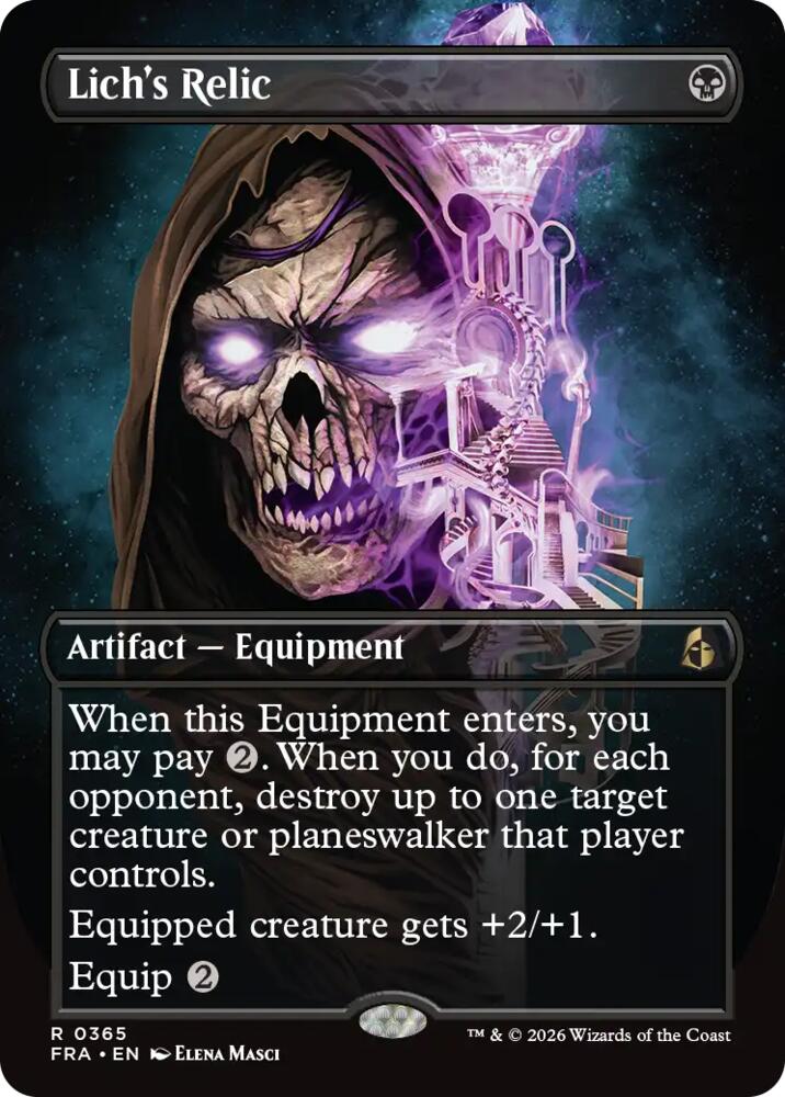 Lich's Relic (Borderless) - Reality Fracture (FRA) 365 - FOIL