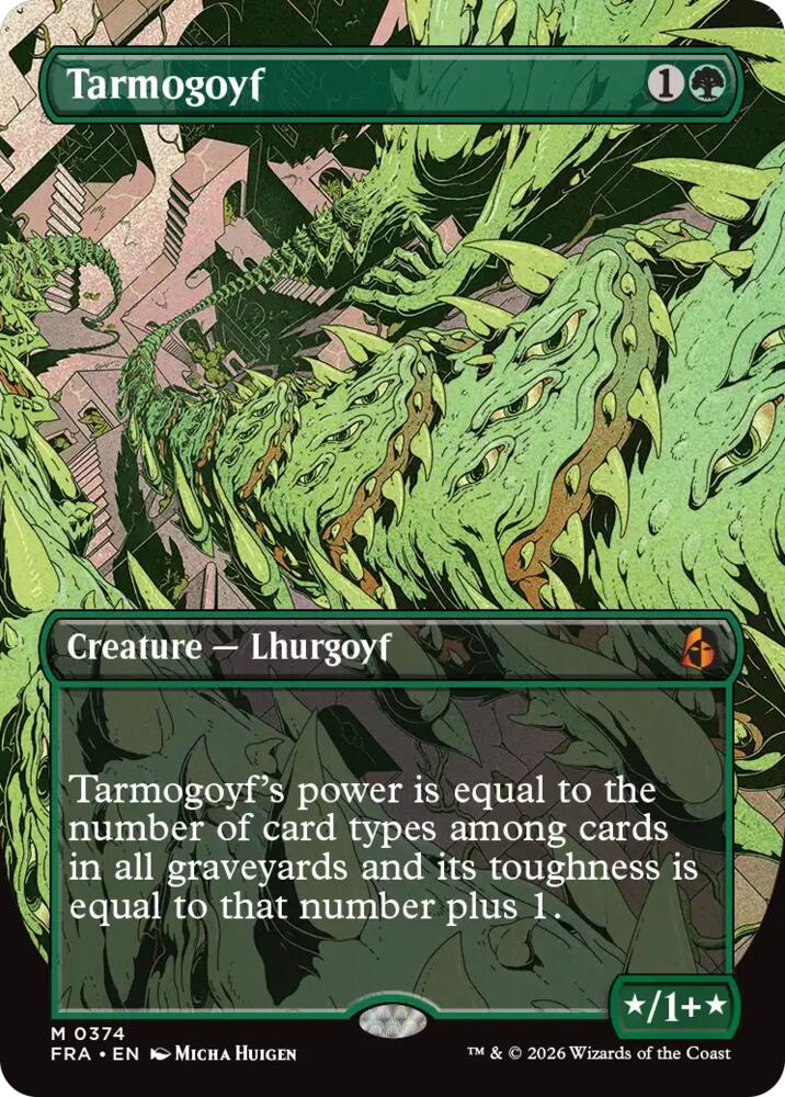 Tarmogoyf (Borderless) - Reality Fracture (FRA) 374 - FOIL