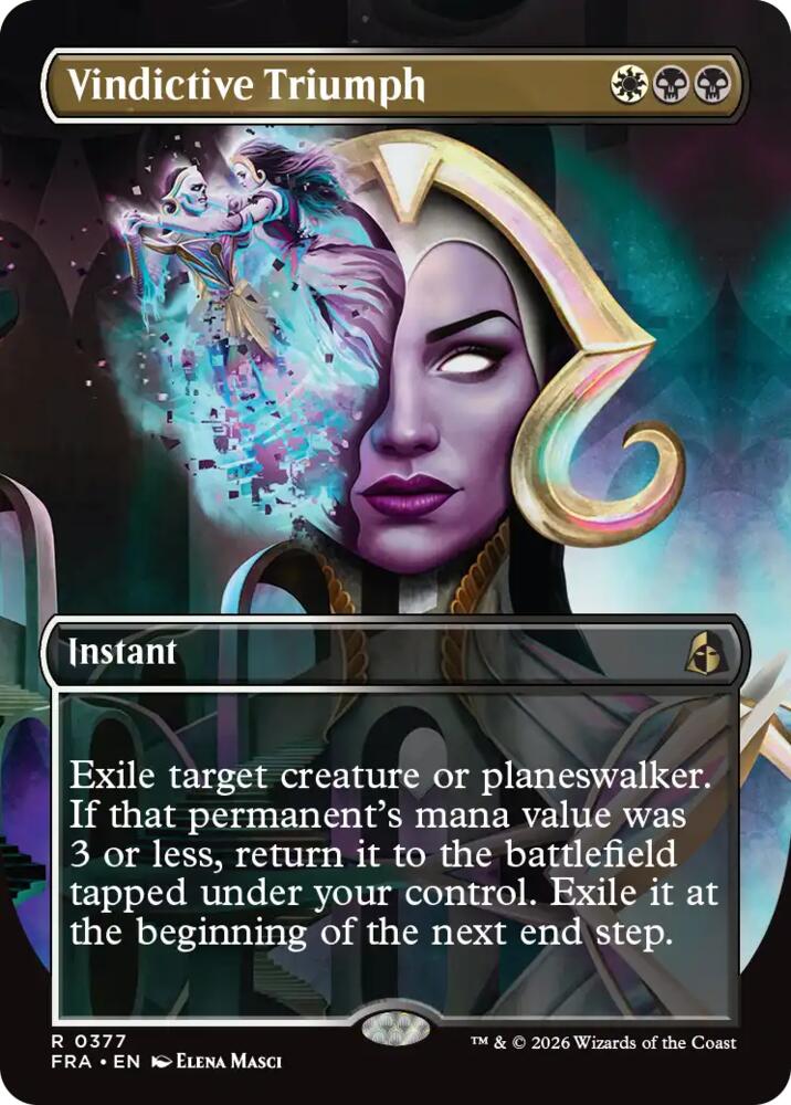 Vindictive Triumph (Borderless) - Reality Fracture (FRA) 377 - FOIL