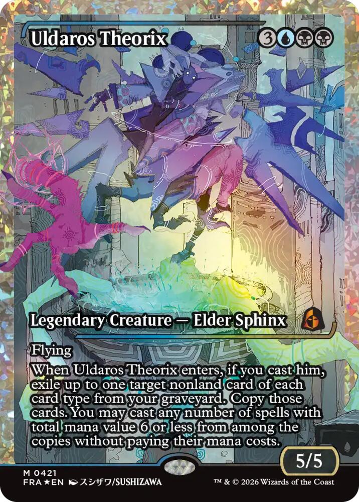 Uldaros Theorix (Showcase) (Fracture Foil) (0421) - Reality Fracture (FRA) - FOIL