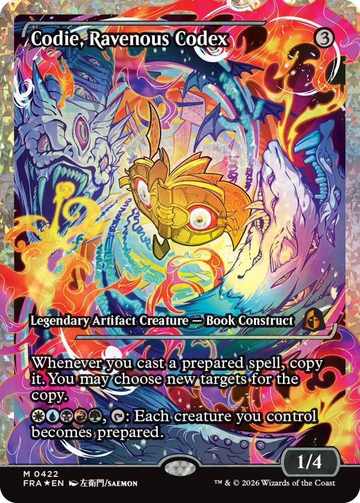 Codie, Ravenous Codex (Showcase) (Fracture Foil) - Reality Fracture (FRA) 422 - FOIL