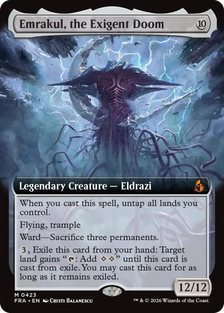 Emrakul, the Exigent Doom (Extended Art) - Reality Fracture (FRA) 423 - FOIL