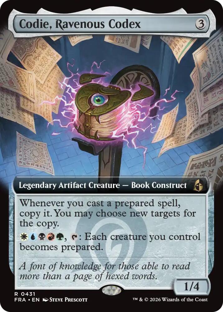 Codie, Ravenous Codex (Extended Art) - Reality Fracture (FRA) 431 - FOIL