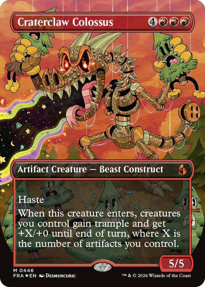 Craterclaw Colossus (Borderless) (0446) - Reality Fracture (FRA) - FOIL