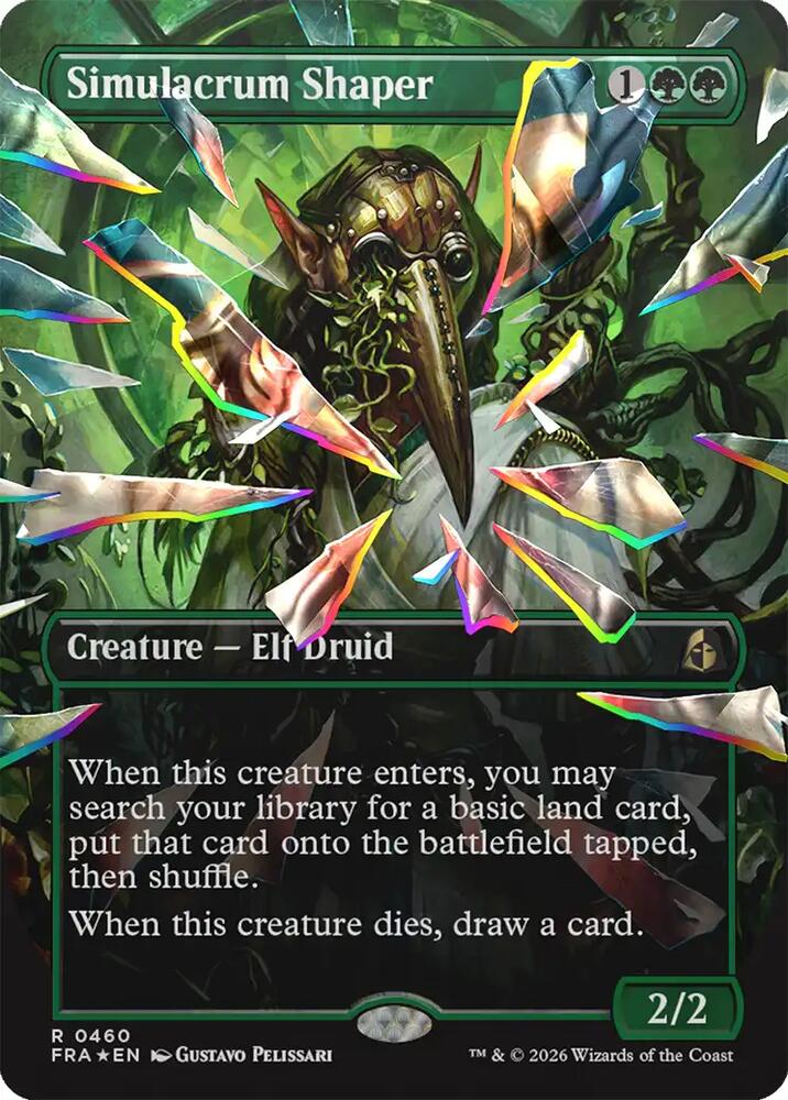 Simulacrum Shaper (Borderless) (Facet Foil) - Reality Fracture (FRA) 460 - FOIL