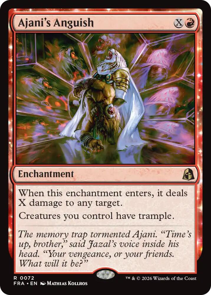 Ajani's Anguish - Reality Fracture (FRA) 72 - FOIL