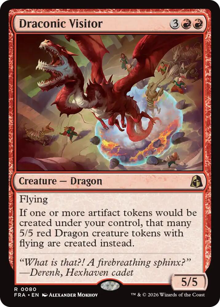 Draconic Visitor - Reality Fracture (FRA) 80 - FOIL