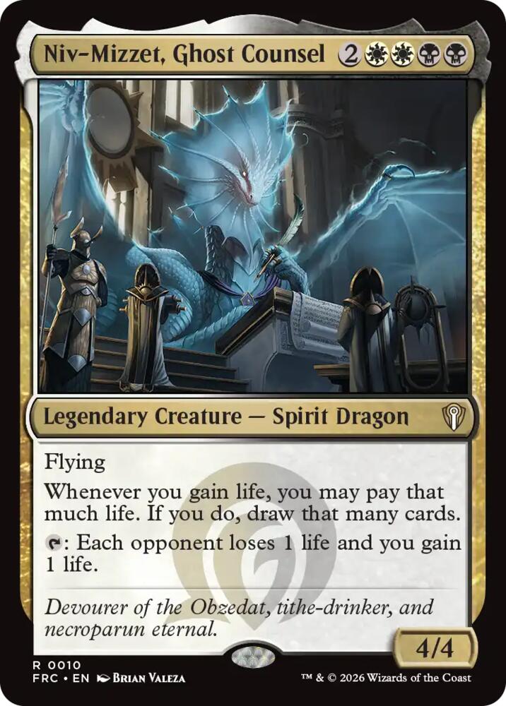 Niv-Mizzet, Ghost Counsel - Commander: Reality Fracture (FRC) 10