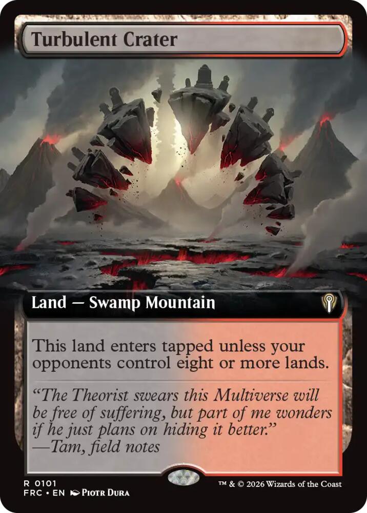 Turbulent Crater (Extended Art) - Commander: Reality Fracture (FRC) 101
