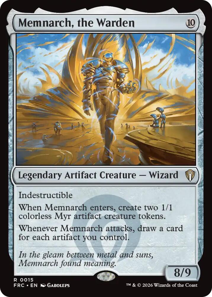 Memnarch, the Warden - Commander: Reality Fracture (FRC) 15