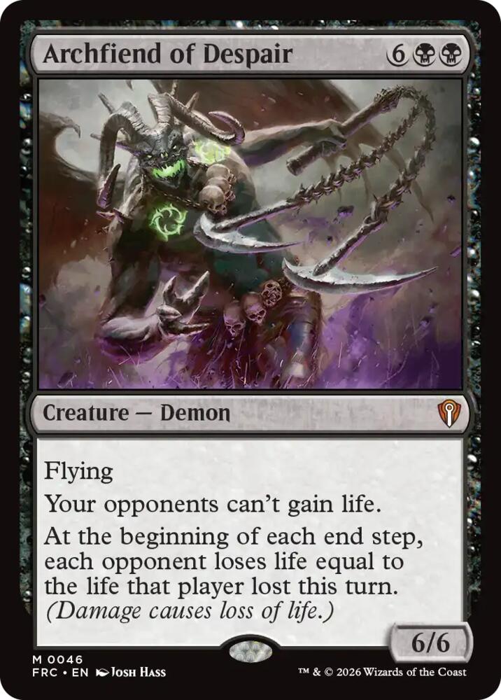Archfiend of Despair - Commander: Reality Fracture (FRC) 46