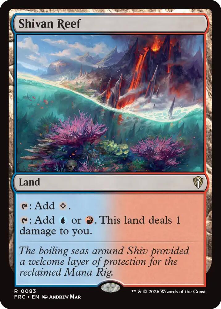 Shivan Reef - Commander: Reality Fracture (FRC) 83