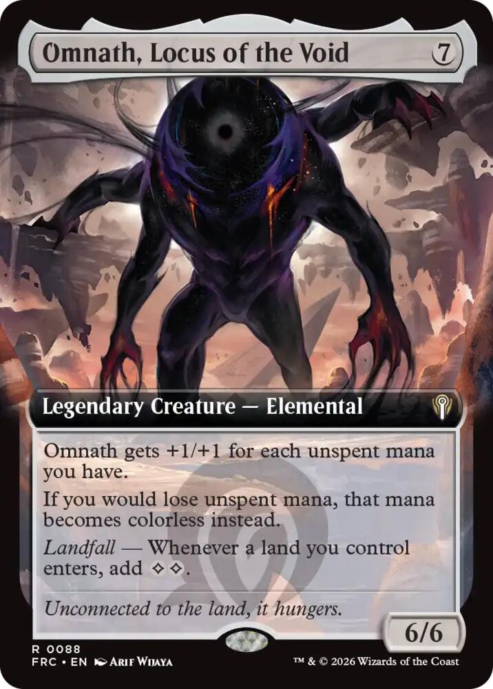 Omnath, Locus of the Void (Extended Art) - Commander: Reality Fracture (FRC) 88