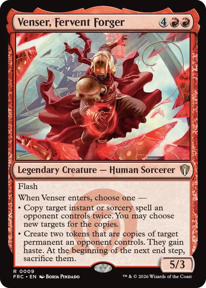Venser, Fervent Forger - Commander: Reality Fracture (FRC) 9