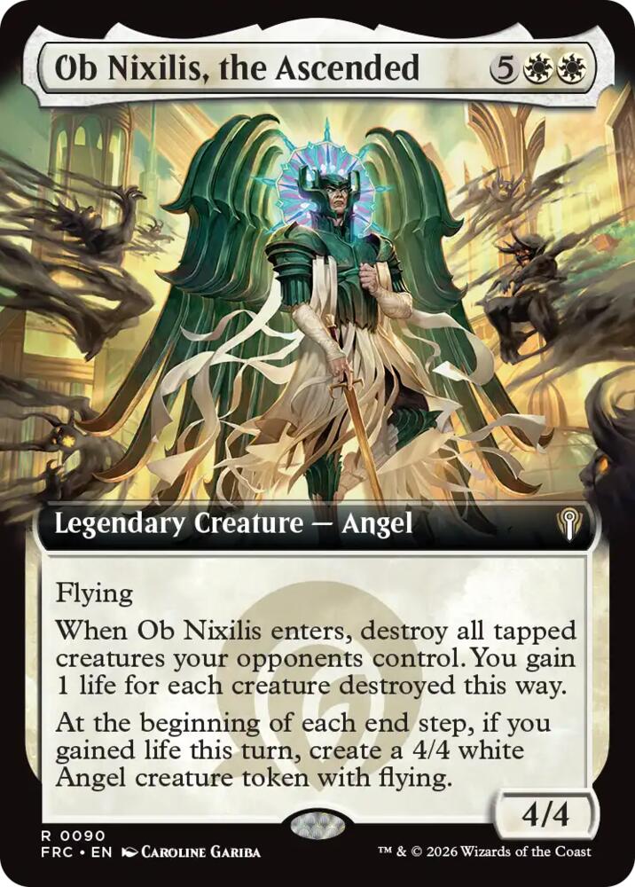 Ob Nixilis, the Ascended (Extended Art) - Commander: Reality Fracture (FRC) 90