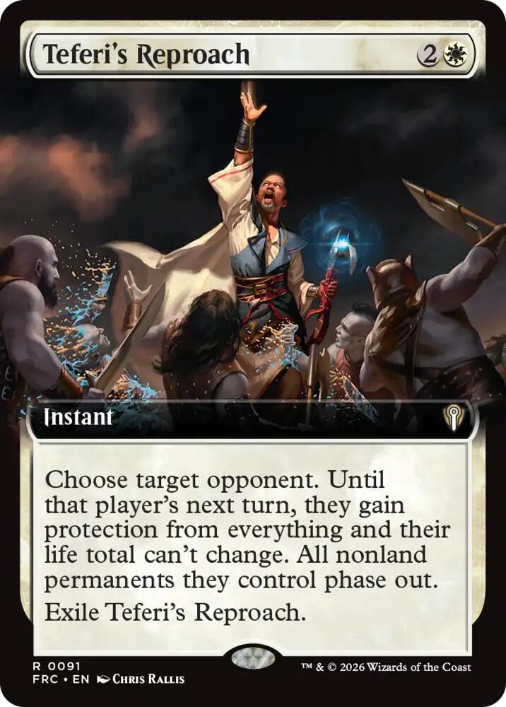 Teferi's Reproach (Extended Art) - Commander: Reality Fracture (FRC) 91