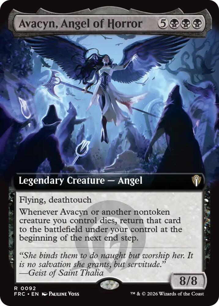 Avacyn, Angel of Horror (Extended Art) - Commander: Reality Fracture (FRC) 92